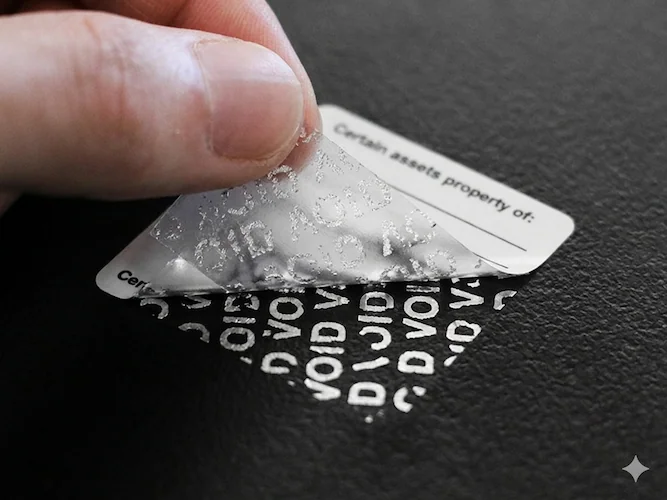 etiquetas void de seguridad para Metales