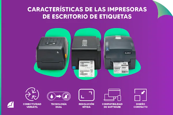 Características principales de las impresoras de escritorio de etiquetas