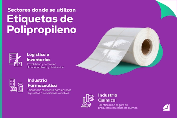 Sectores donde se utilizan las Etiquetas de polipropileno