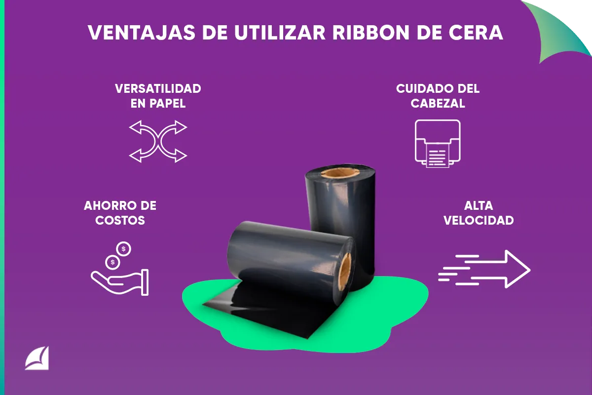 Ventajas de utilizar cintas ribbon de cera
