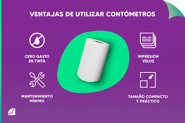 infografía sobre las ventajas de utilizar contómetros
