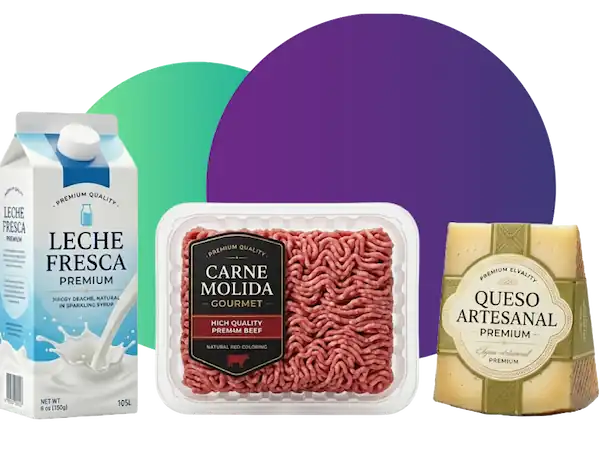 Etiquetas para productos lácteos y cárnicos