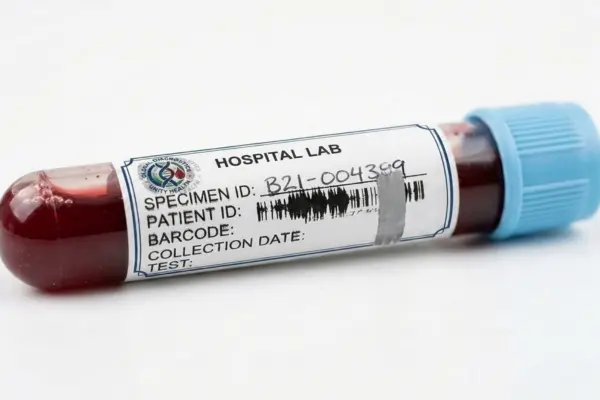 Información incompleta o ilegible en etiquetas para muestras de laboratorio
