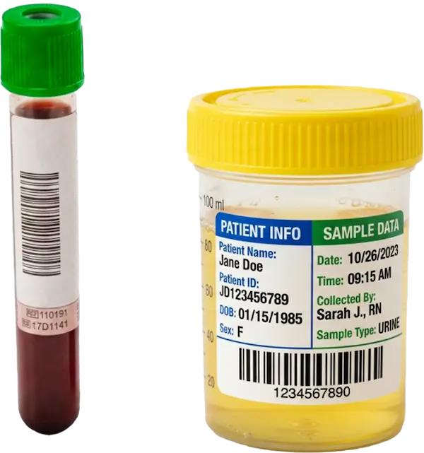 Rotulado de muestras de laboratorio
