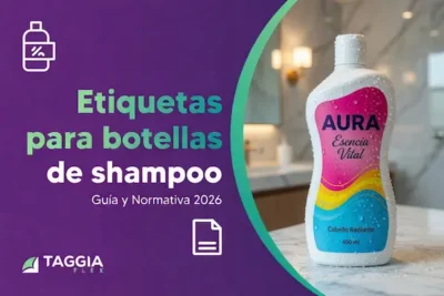 Etiquetas para botellas de shampoo